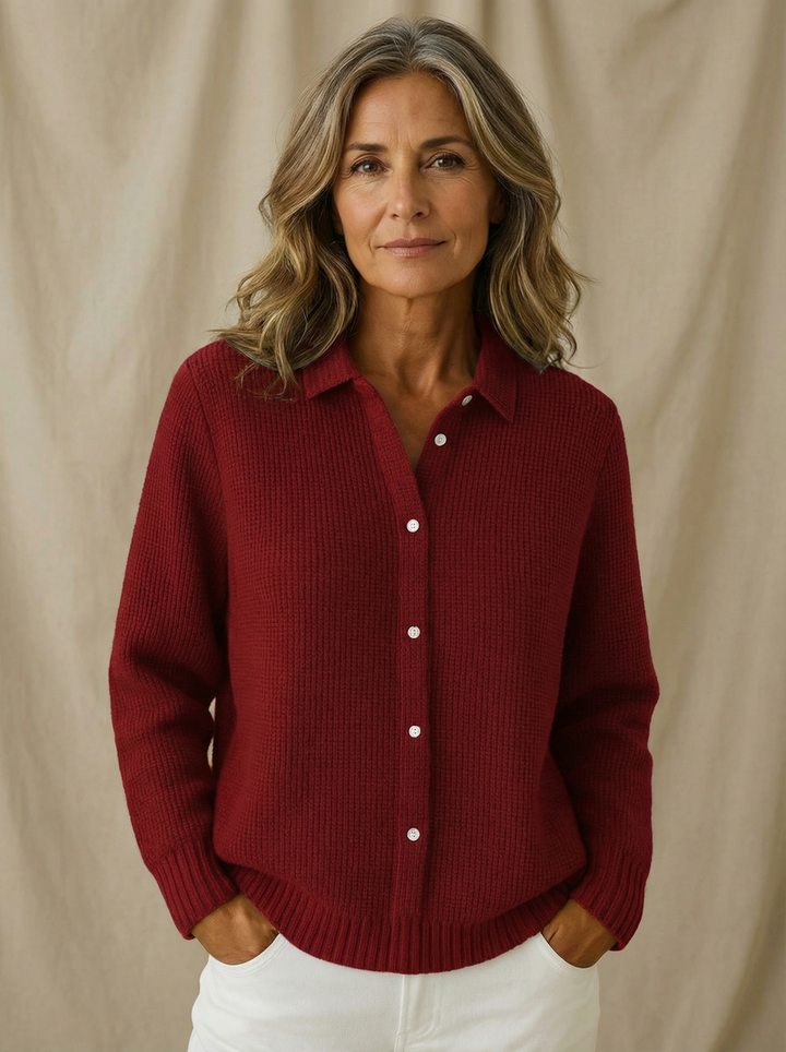 Nofar | Classic Knit Cardigan with Buttons