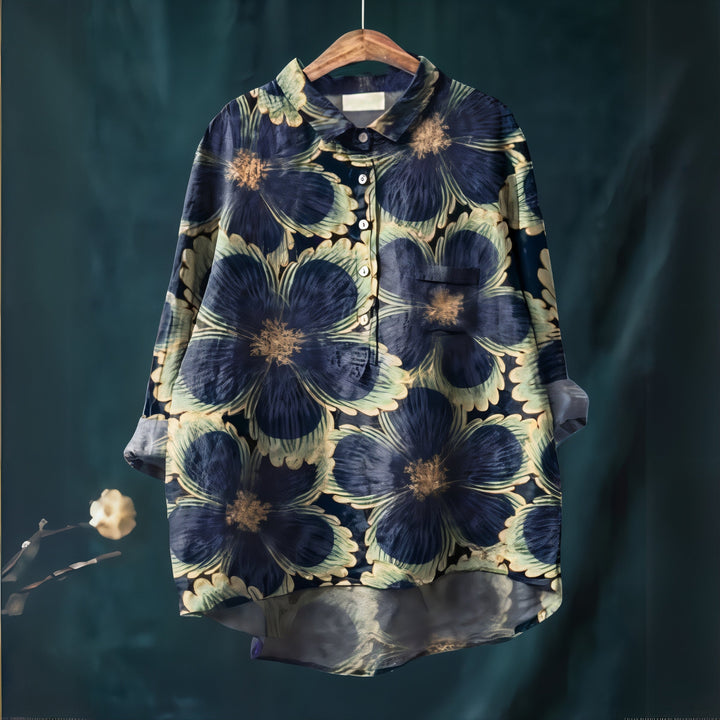 Fiona - Blouse with Romantic Floral Print