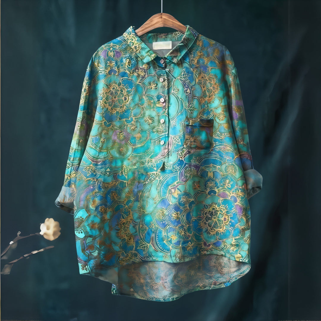 Fiona - Blouse with Romantic Floral Print