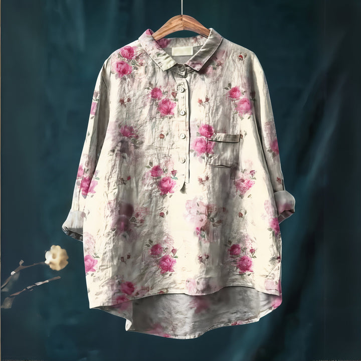 Fiona - Blouse with Romantic Floral Print