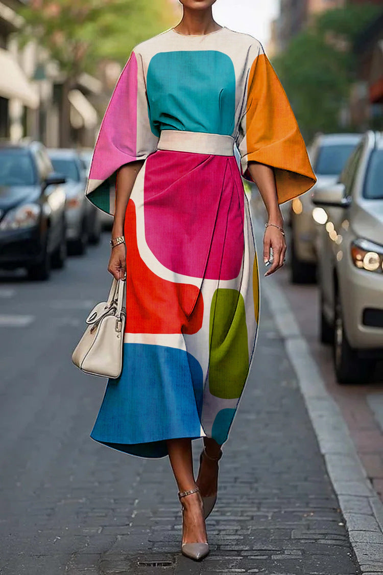 Melody | Elegant Floral Midi Dress