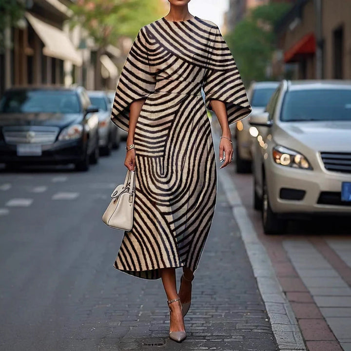 Melody | Elegant Floral Midi Dress