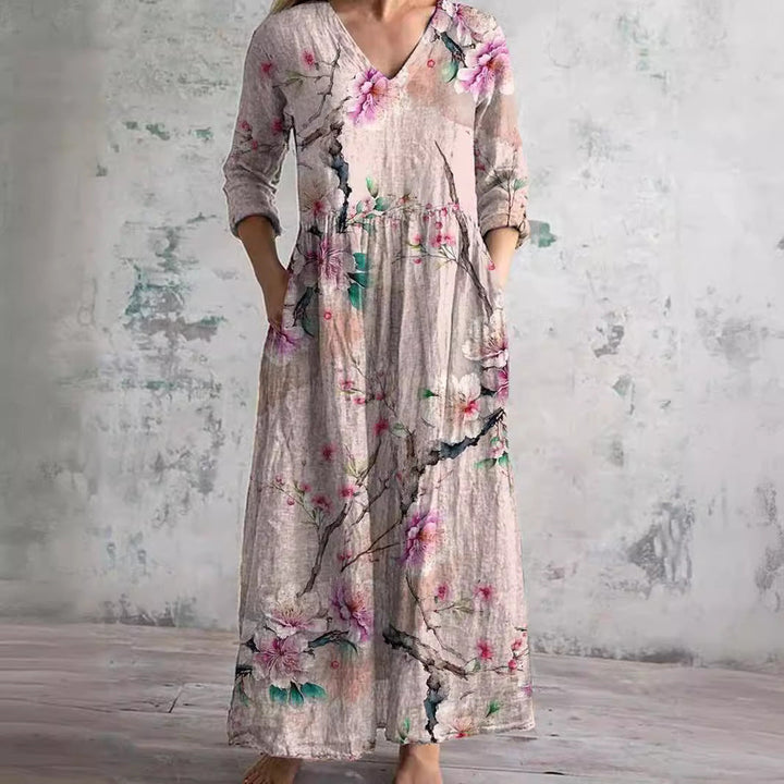 Sophie | Comfortable Summer Floral Maxi Dress