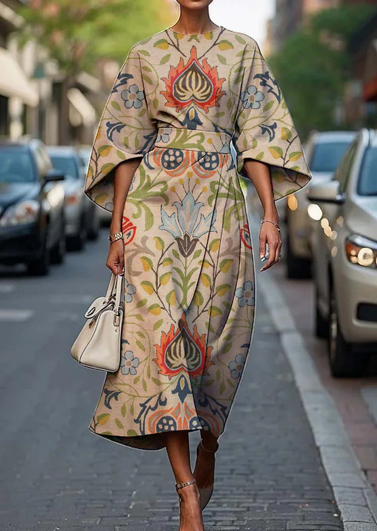 Melody | Elegant Floral Midi Dress