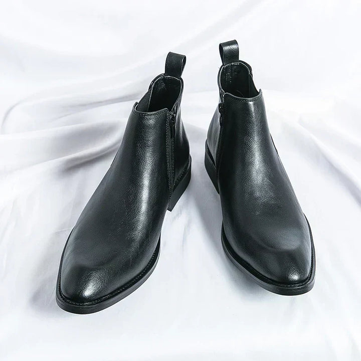 Daniel™ - Leather Chelsea boots with zipper