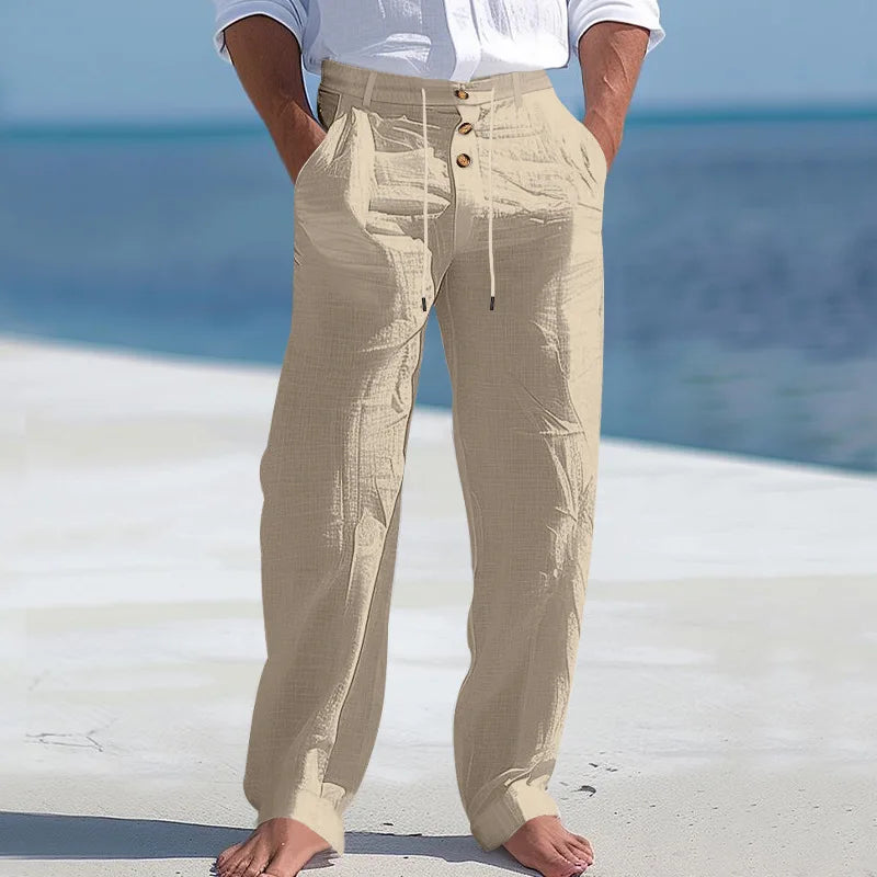 Emile | Summer Button Waist Trousers