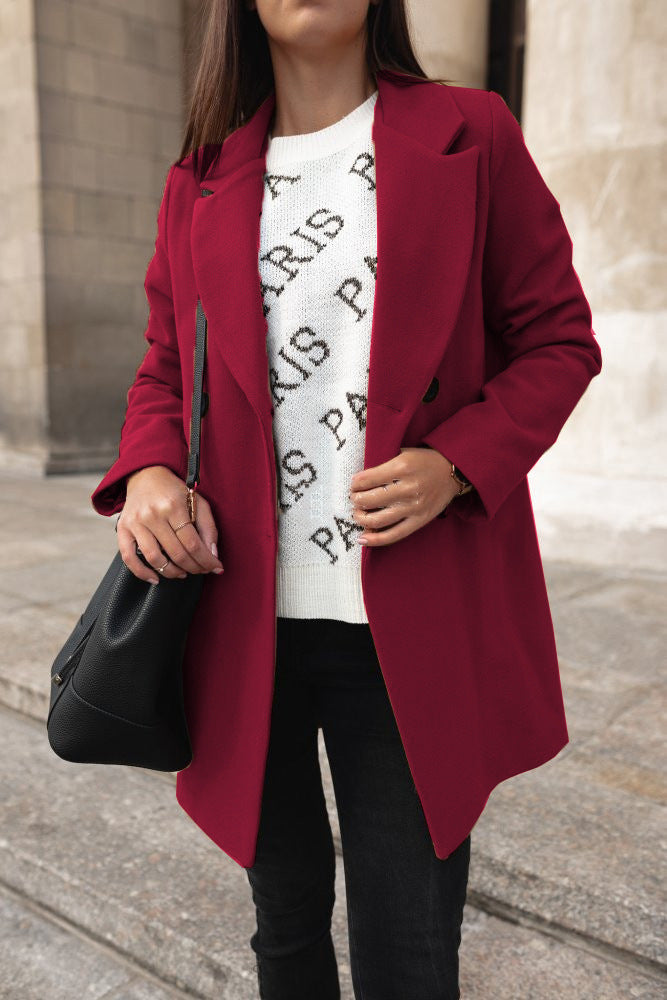Teresa - Elegant Lapel Coat