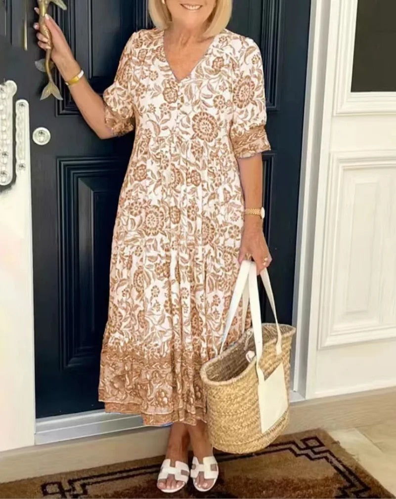 Susan | Comfortable Summer Floral Dress