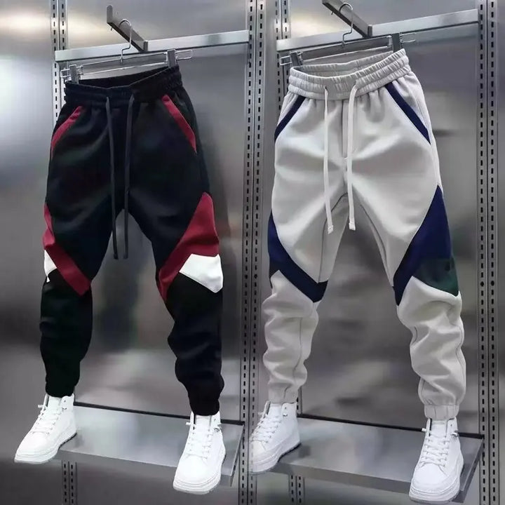 Alan | Modern Contrast Panel Joggers