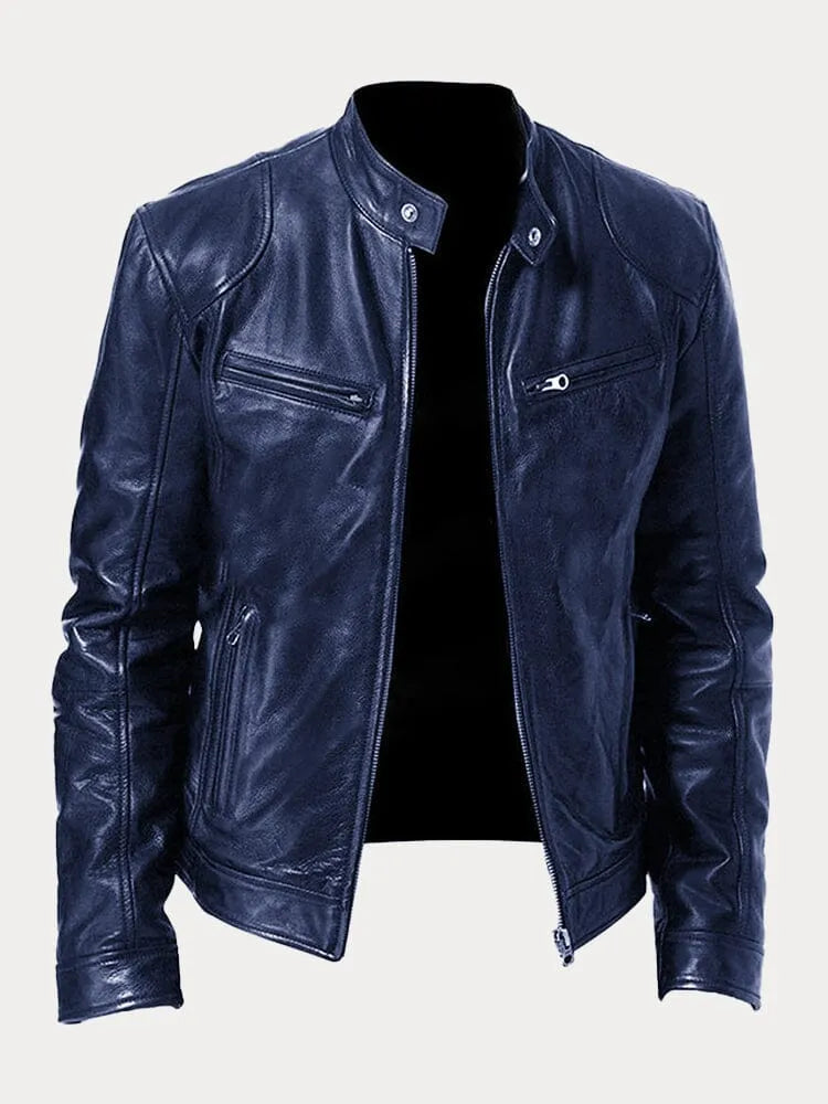 VINA – STYLISH BIKER LEATHER JACKET FOR MEN