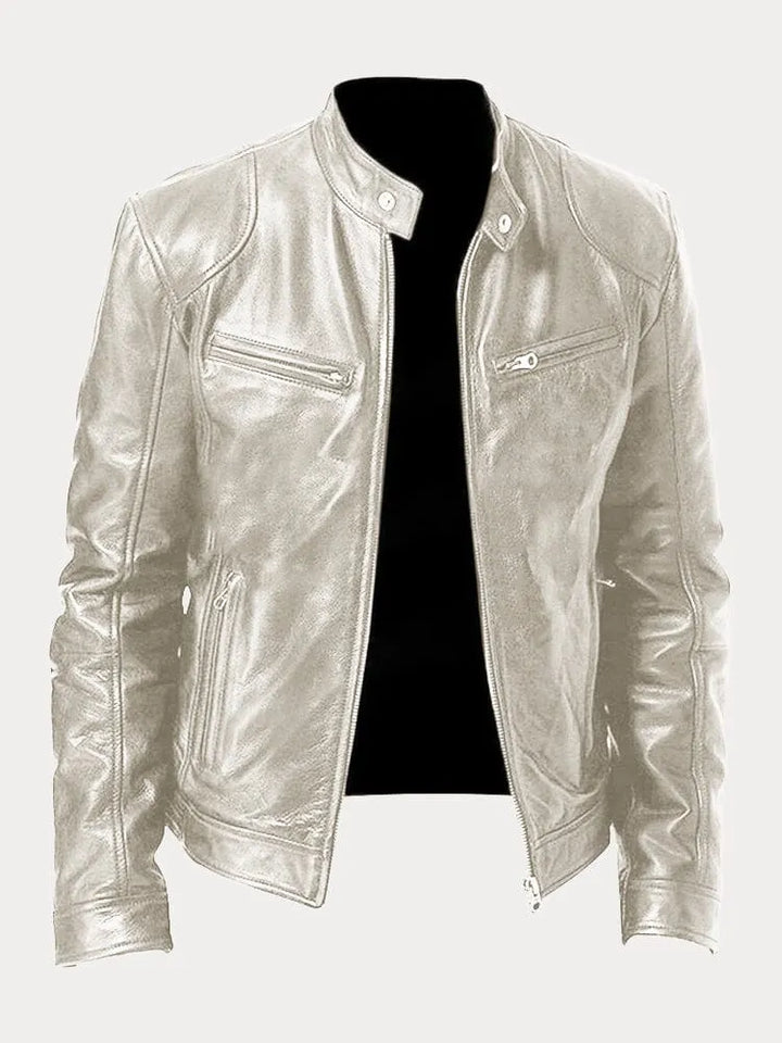 VINA – STYLISH BIKER LEATHER JACKET FOR MEN