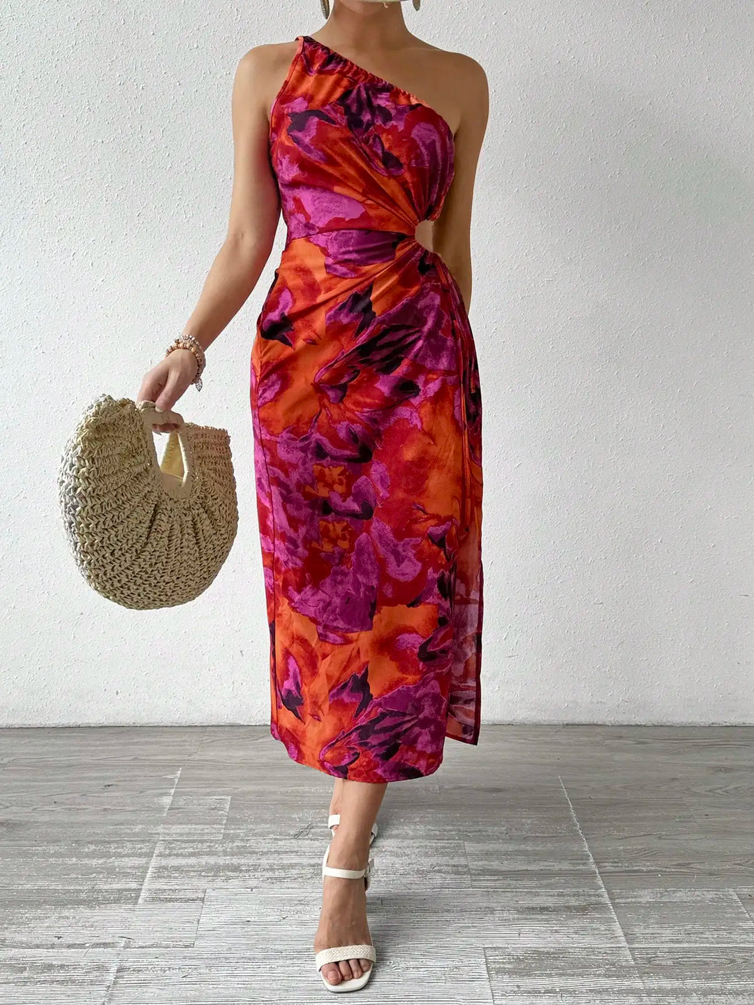 Sandra | One-Shoulder Knotted Bodycon Dress