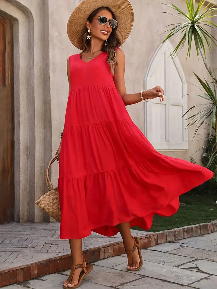Gabriella | Flared Long Dress for Summer Style