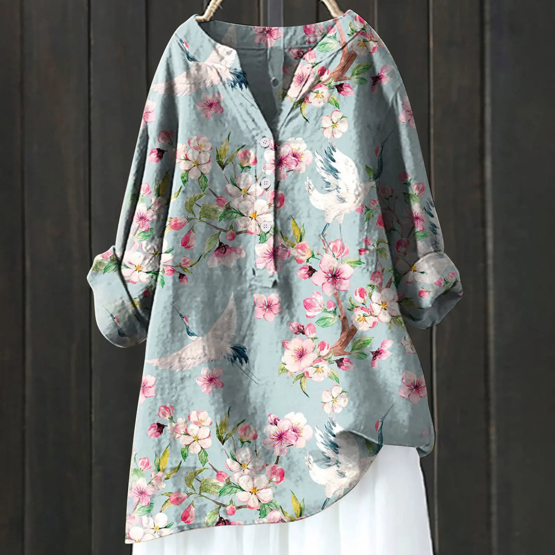 Anny | Floral Button-Down Blouse