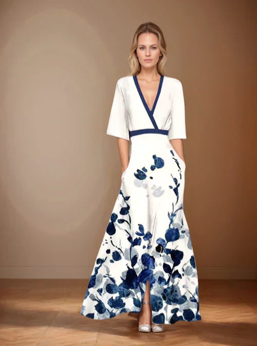 Quendolin | Elegant Floral Maxi Dress