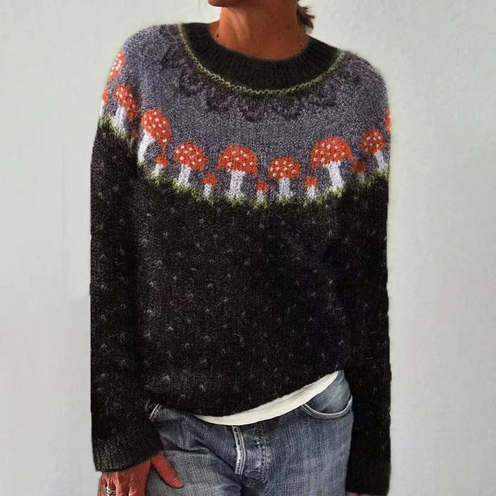 Button Mushroom Jumper – Drapey Fit Perfect for Weekend Comfort and Laid-Back Chic Looks