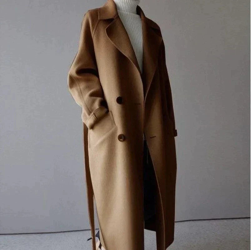 Ella - Longline Wool Coat