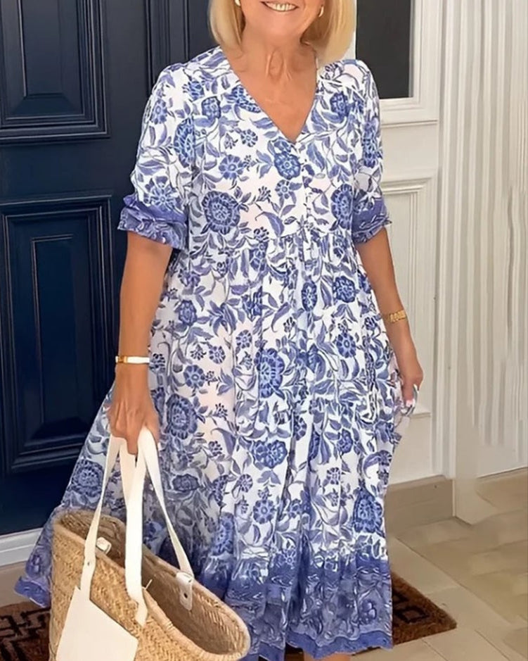 Susan | Comfortable Summer Floral Dress