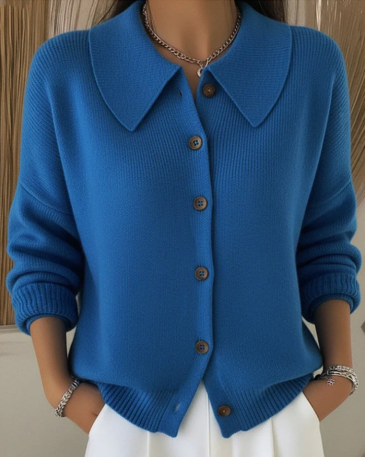 Buttoned Long Sleeve Pullover