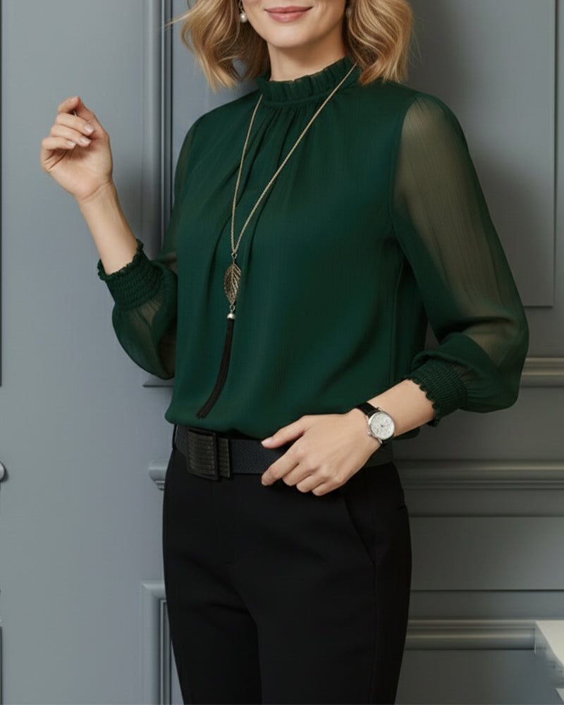A Versatile Long-Sleeve Solid Shirt