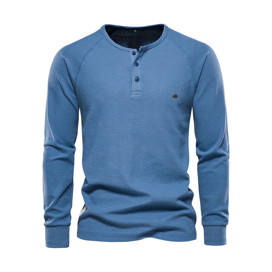 Isidore | Henley Neck Knit Jumper