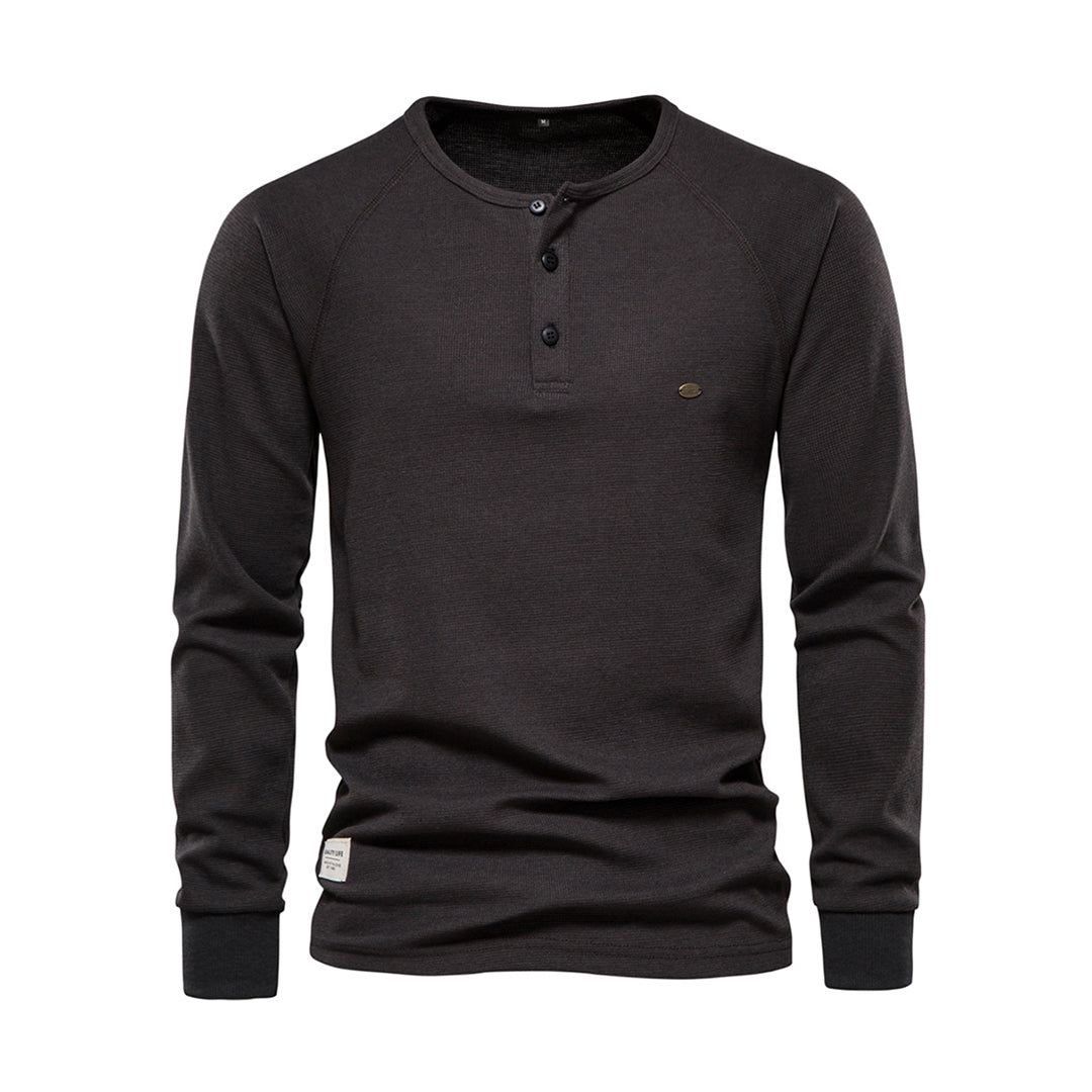 Isidore | Henley Neck Knit Jumper