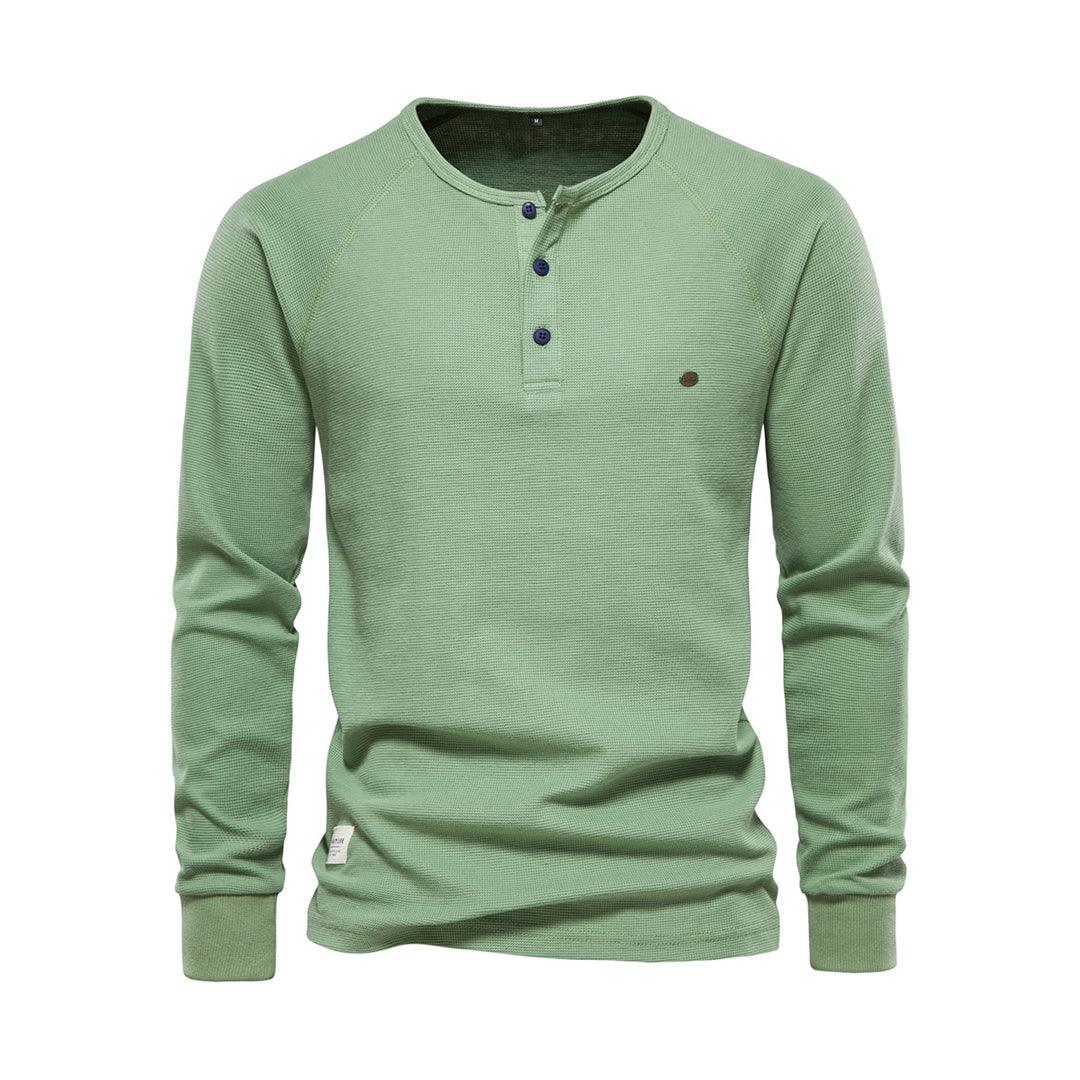 Isidore | Henley Neck Knit Jumper