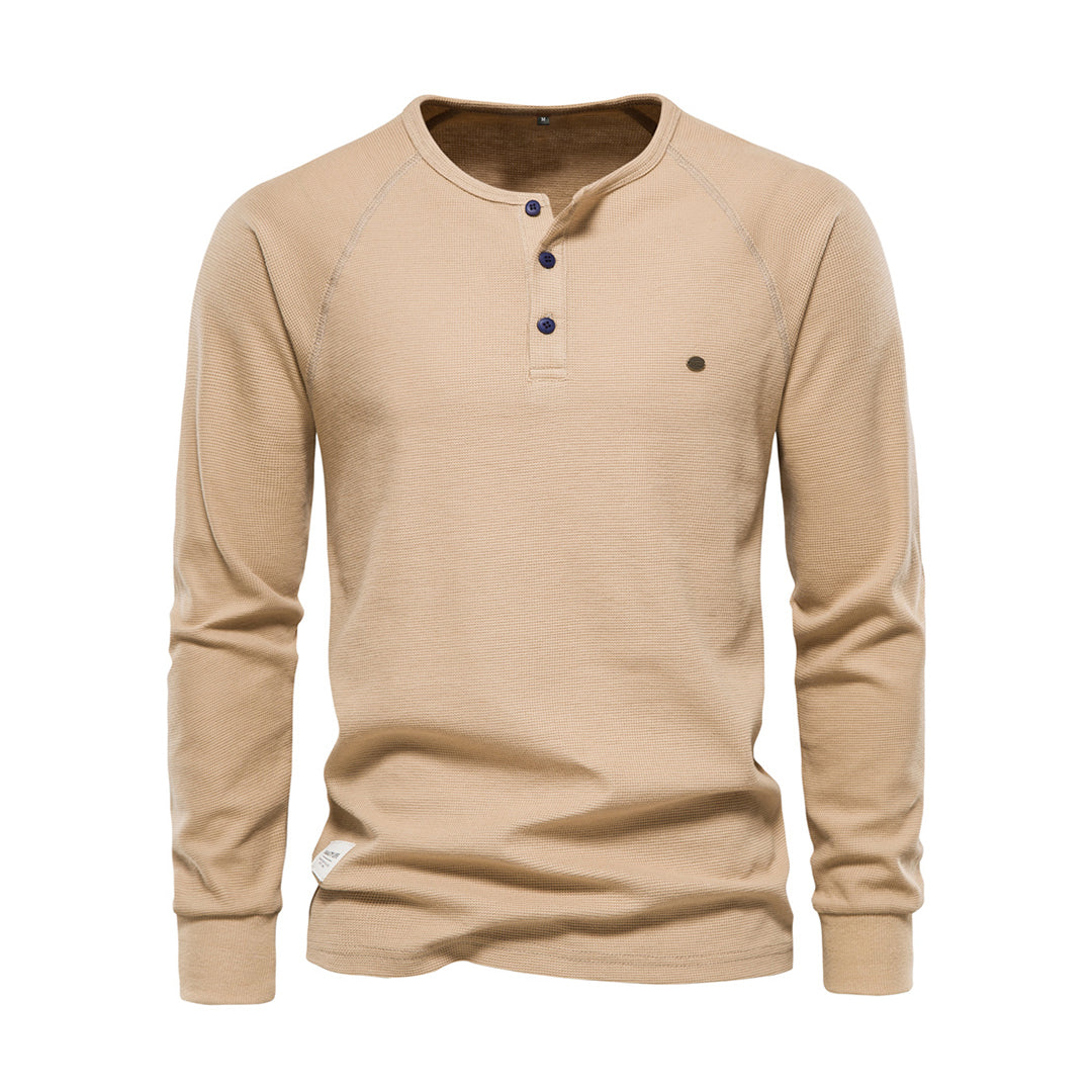 Isidore | Henley Neck Knit Jumper