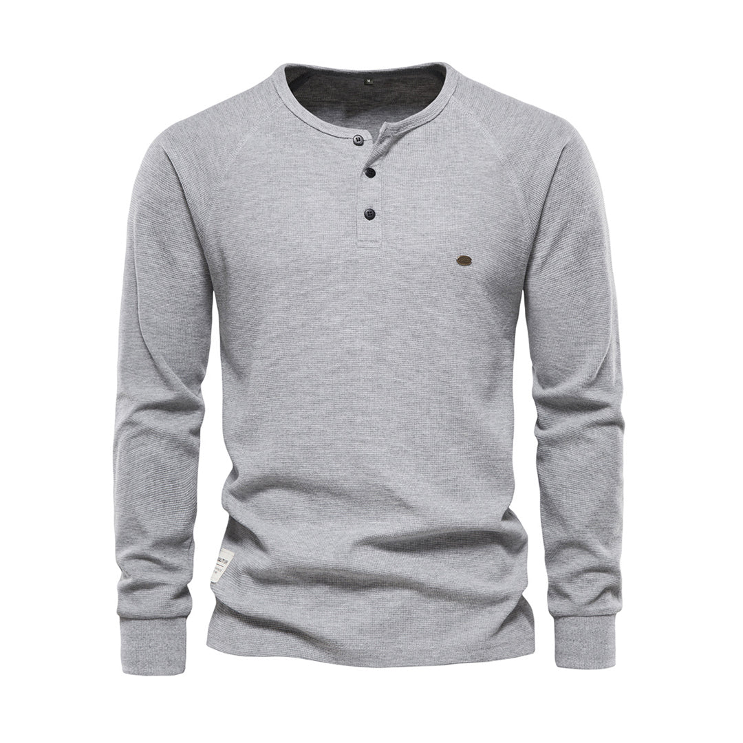 Isidore | Henley Neck Knit Jumper