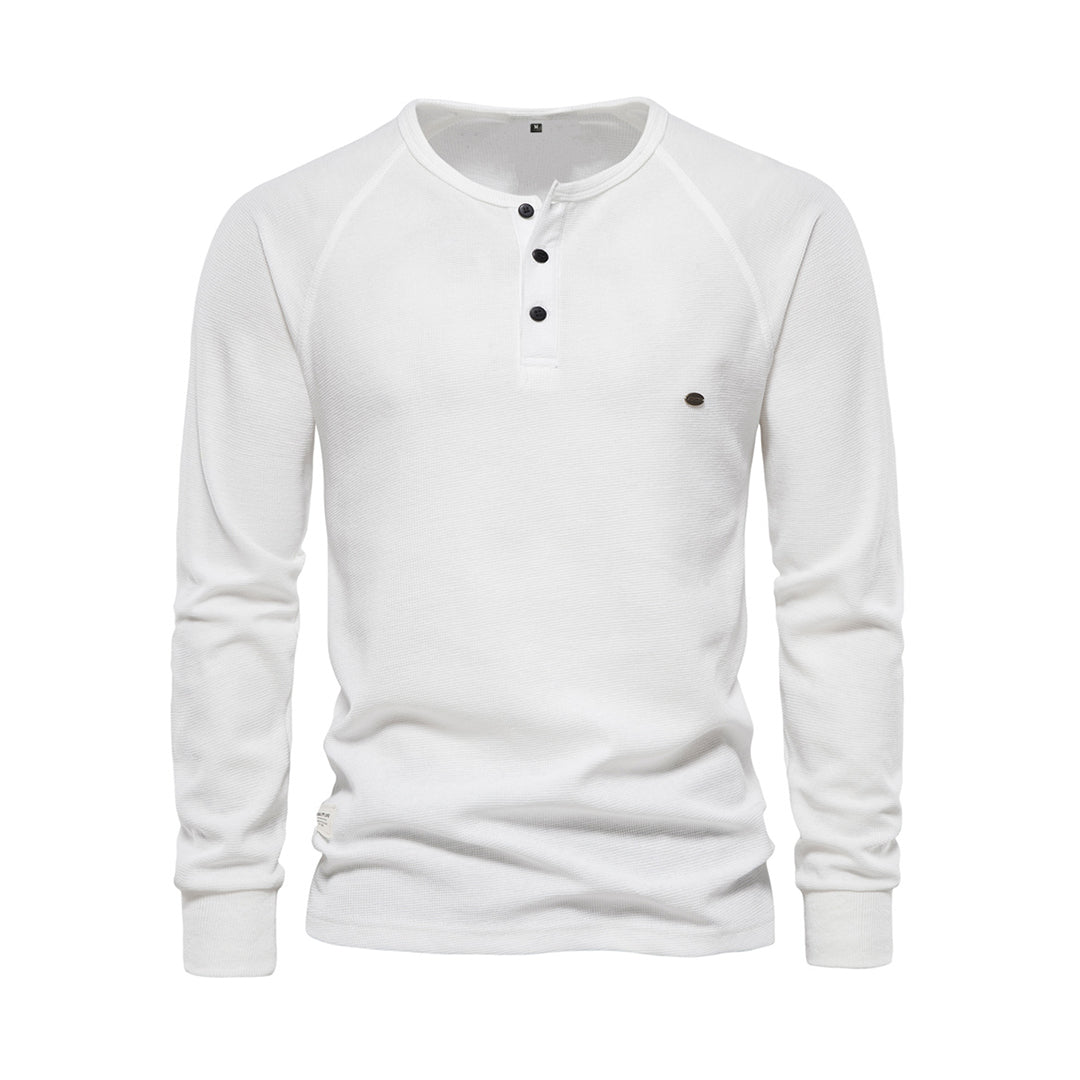Isidore | Henley Neck Knit Jumper