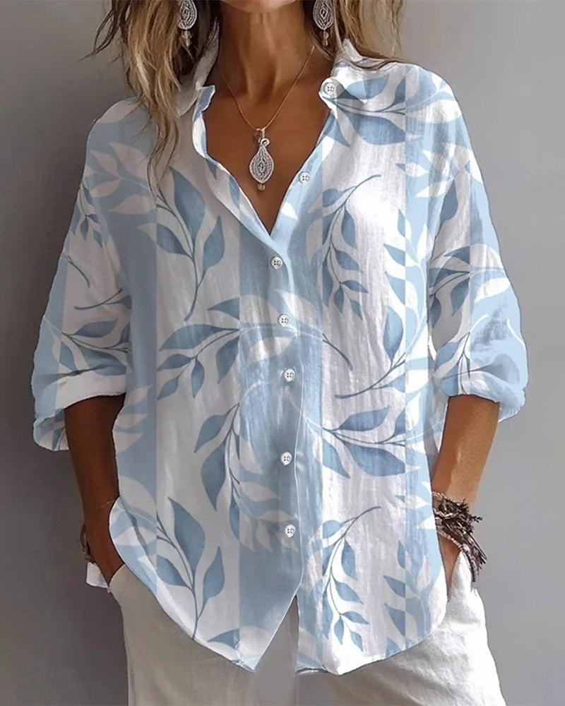 Leaf Print Shirt