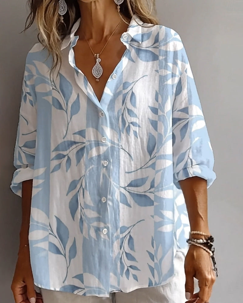 Leaf Print Shirt