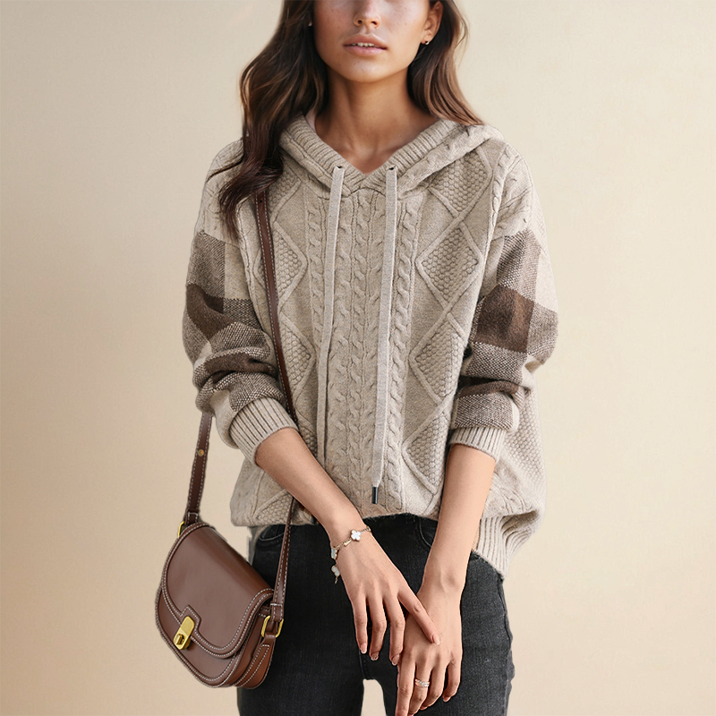 Leonie - Jacquard Hooded Sweater