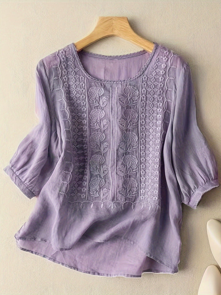 VEDA – WOMEN'S EMBROIDERED BLOUSE