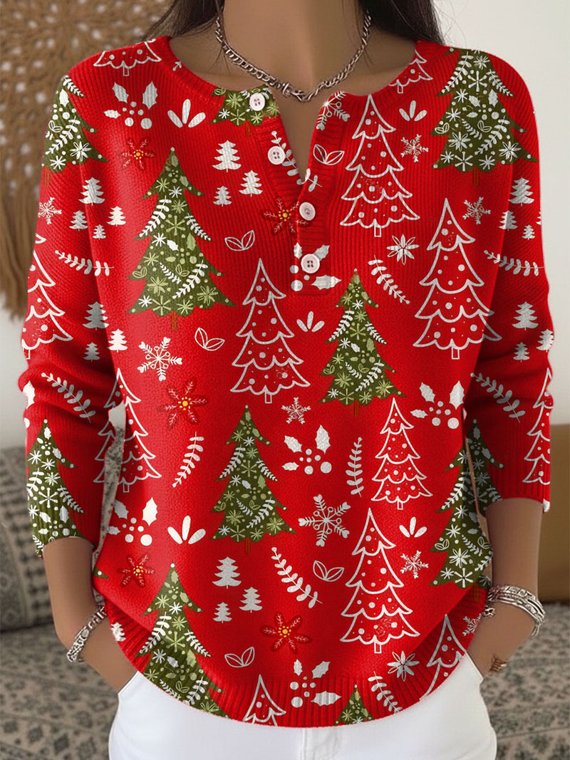 Nocchi | Christmas Sweater with Buttons