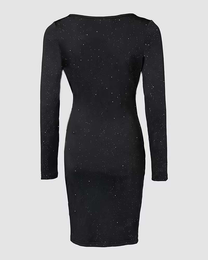 Dress with Sexy Vibe, V-Neck Design and Elegant Style