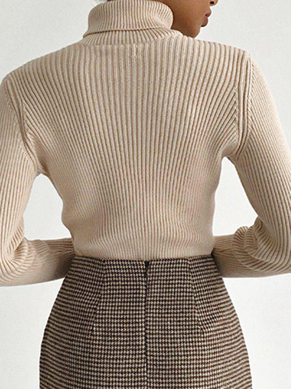 Celeste - Ribbed Turtleneck Sweater