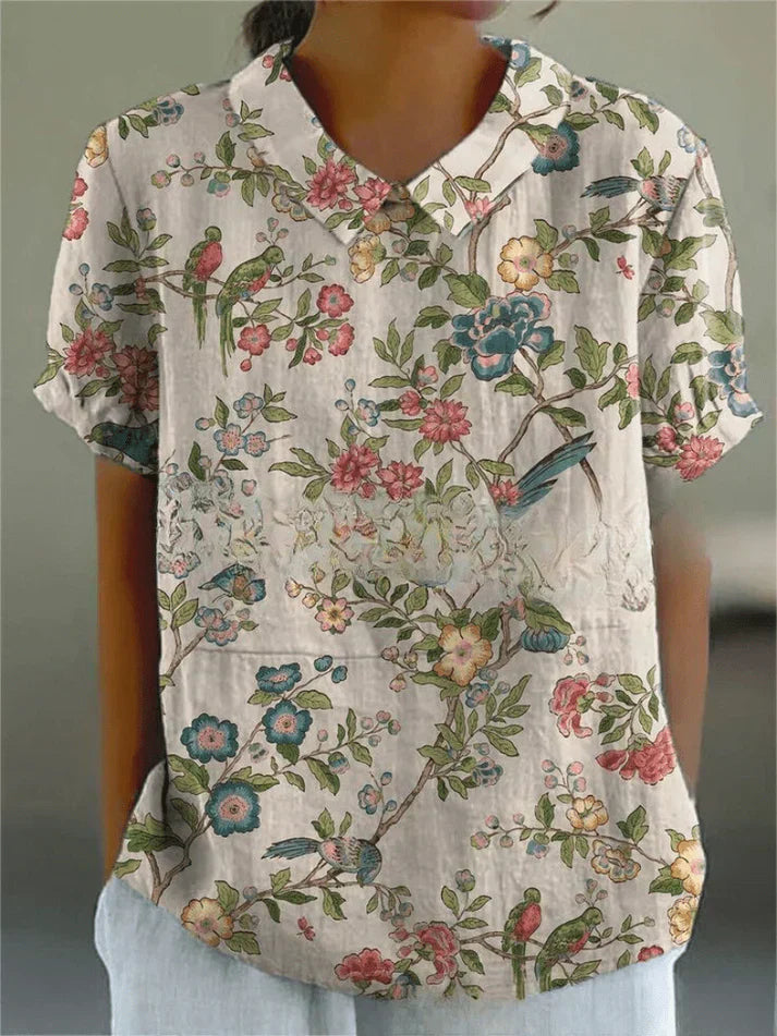 Devika - Floral Pattern Blouse