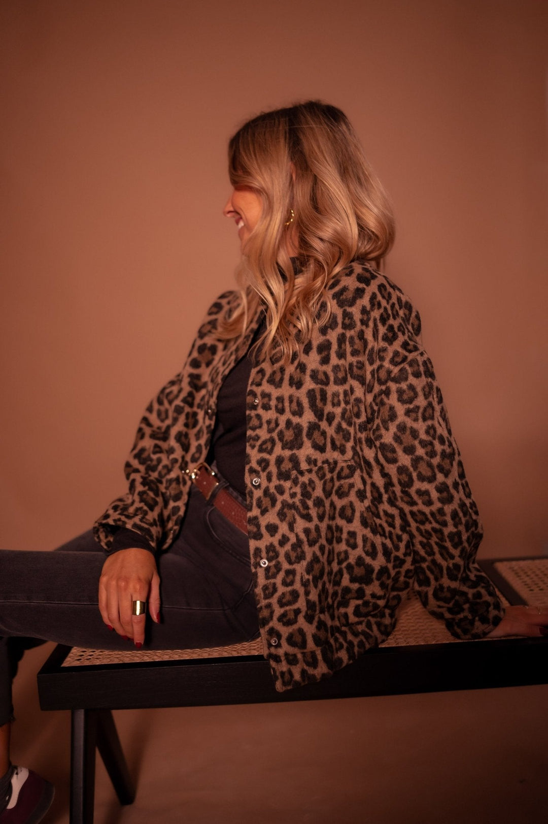 THESAVELLE – LEOPARD PRINT TRENDY JACKET