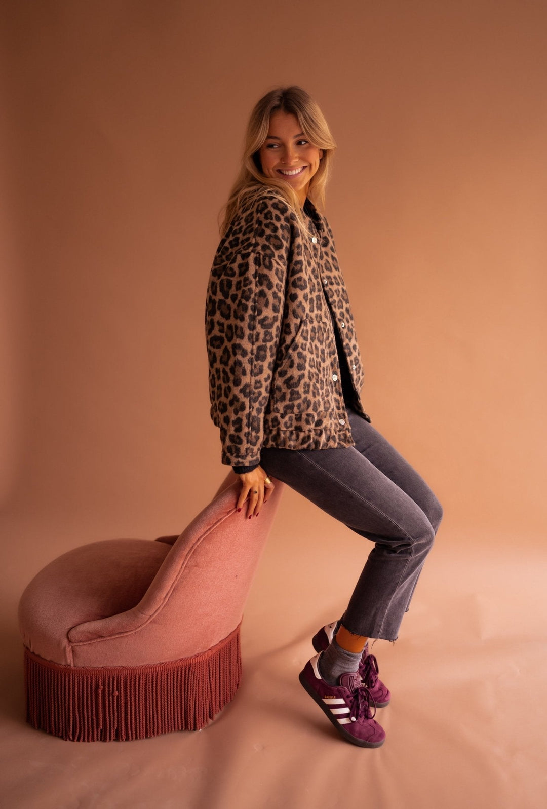 Elodie | Stylish Leopard Print Jacket