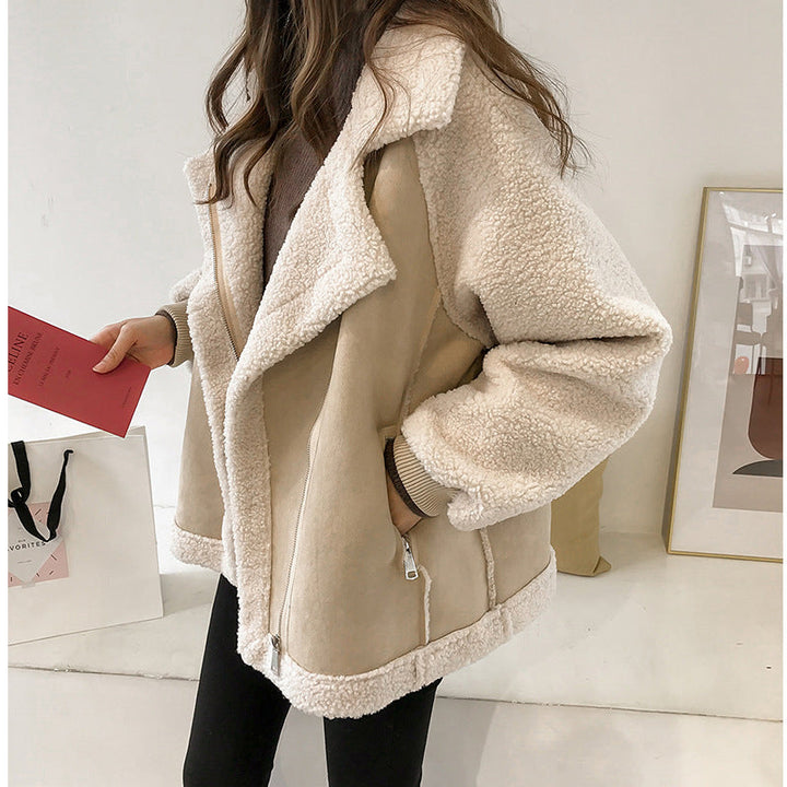 ARISELITH – STYLISH FAUX SHEARLING ZIP-UP JACKET
